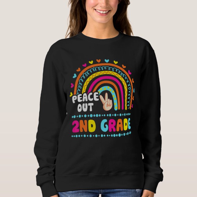 Sudadera Maestra De Segundo Grado De Paz El Último Día De R (Anverso)