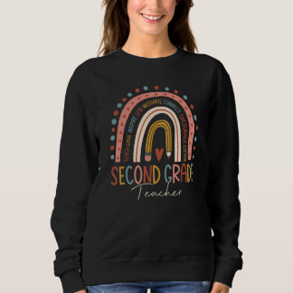 Sudadera Maestra De Segundo Grado De Vuelta Al Profesor De 