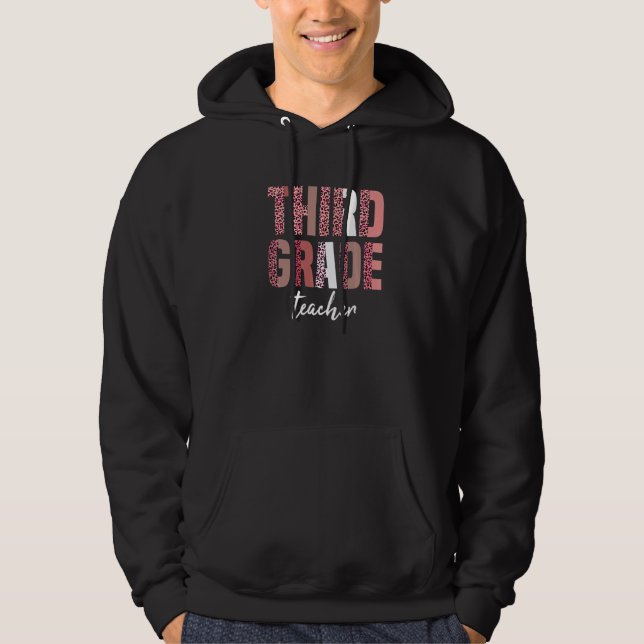 Sudadera Maestra de tercer grado espalda de leopardo Escuel (Anverso)