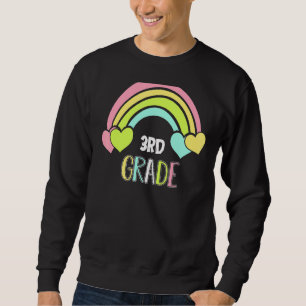 Sudadera Maestra de tercer grado: Estudiantes del arco iris