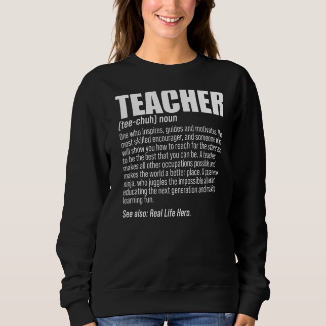 Sudadera Maestra Definición Nueva Escuela Educadora C (Anverso)