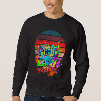 Sudadera Maestra del Día del Arcoiris Amarillo del Día de C