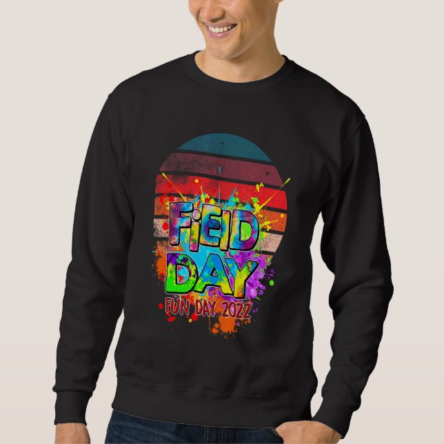 Sudadera Maestra del Día del Arcoiris Amarillo del Día de C (Anverso)