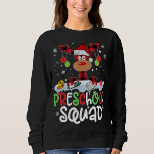 Sudadera Maestra del Escuadrón de Preescolar de Santa Hat R