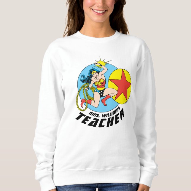 Sudadera Maestra Estrella Roja Mujer Maravilla (Anverso)