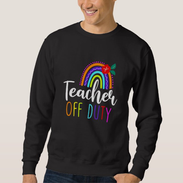 Sudadera Maestra Fuera del Servicio Boho Coloful Rainbow El (Anverso)