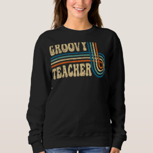 Sudadera Maestra Groovy años 70 Nostalgia estética de los a