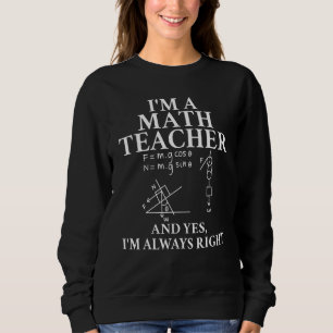 Sudadera Maestra Maestra Cita Matemática Fórmula matemática