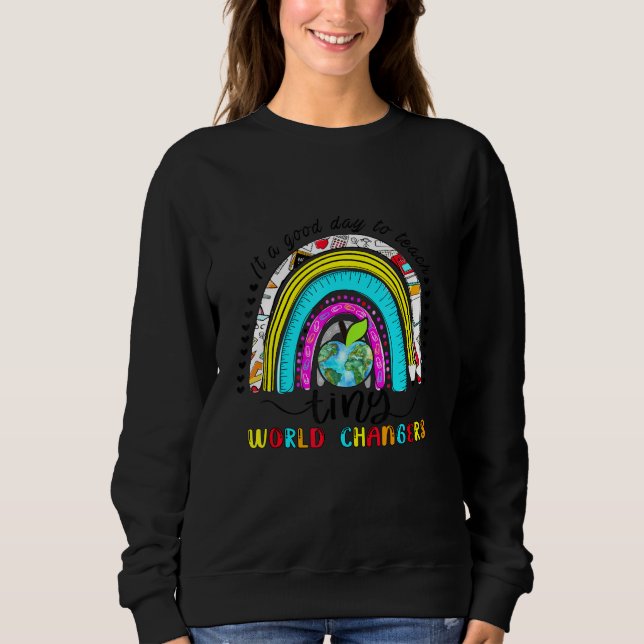 Sudadera Maestra Maestra Lluvia Maestro Pequeños Cambios Mu (Anverso)