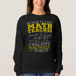 Sudadera Maestra Maestra Matemática Matemática Escuela Numb