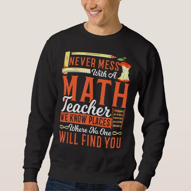 Sudadera Maestra Maestra Nunca Se Mete Con Un Maestra De Ma (Anverso)