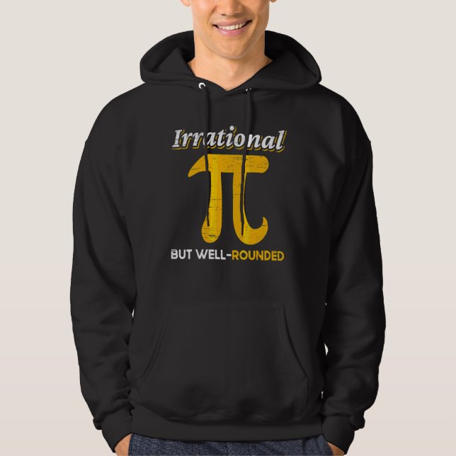 Sudadera Maestra Matemática Matemática Irracional Pero Bien (Anverso)