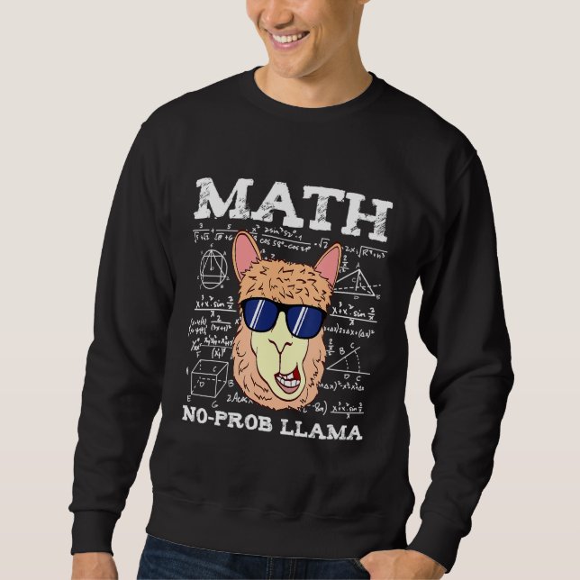 Sudadera Maestra matemática no es escuela de profesora de l (Anverso)