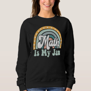 Sudadera Maestra matemática: Rainbow Leopard Math es mi ata