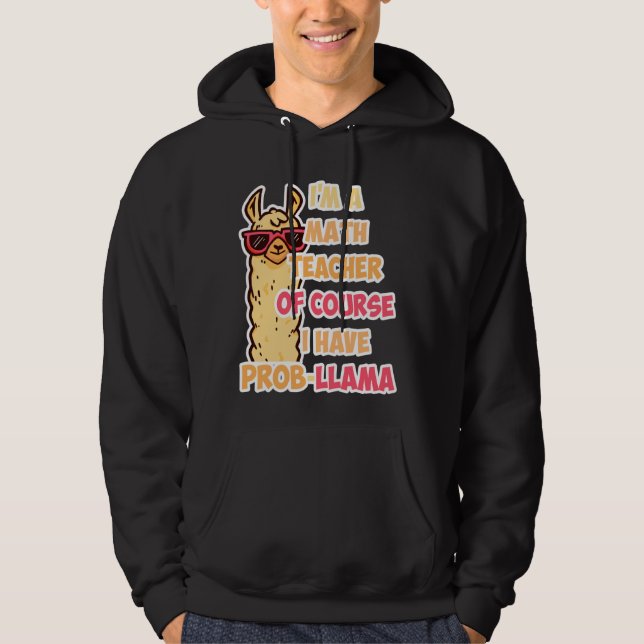 Sudadera Maestra Matemática Soy Maestra De Matemáticas, Por (Anverso)