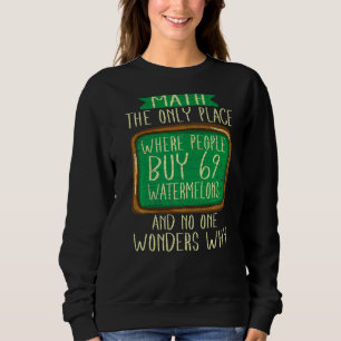 Sudadera Maestra Math El Único Lugar Donde La Gente Compra
