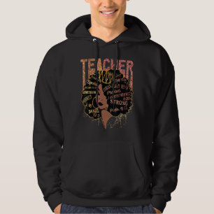 Sudadera Maestra Melanin Reina Afro Mujer Negra Histo Negro