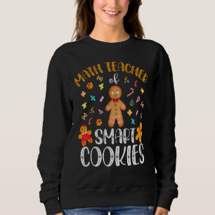 Sudadera Maestra navidad horneó galletas de pan de jengibre
