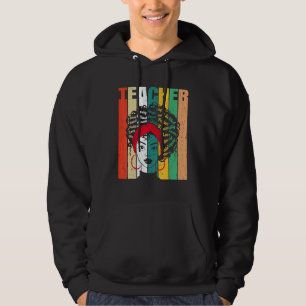 Sudadera Maestra negra Afro Retro Mes de Historia Negra