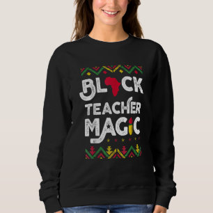 Sudadera Maestra negra Maestra mágica Mes de historia negra