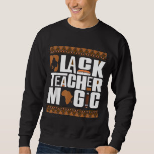 Sudadera Maestra negra mágica Melanin profesora historia ne