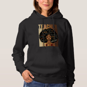 Sudadera Maestra negra mujer afroafricana de historia negra