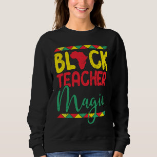Sudadera Maestra negra profesora de magia de historia negra
