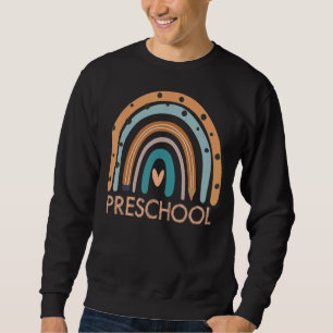 Sudadera Maestra Preescolar Arcoiris Primer Día De La Escue