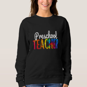 Sudadera Maestra Preescolar Para Mujeres Tie Dye Regreso a 