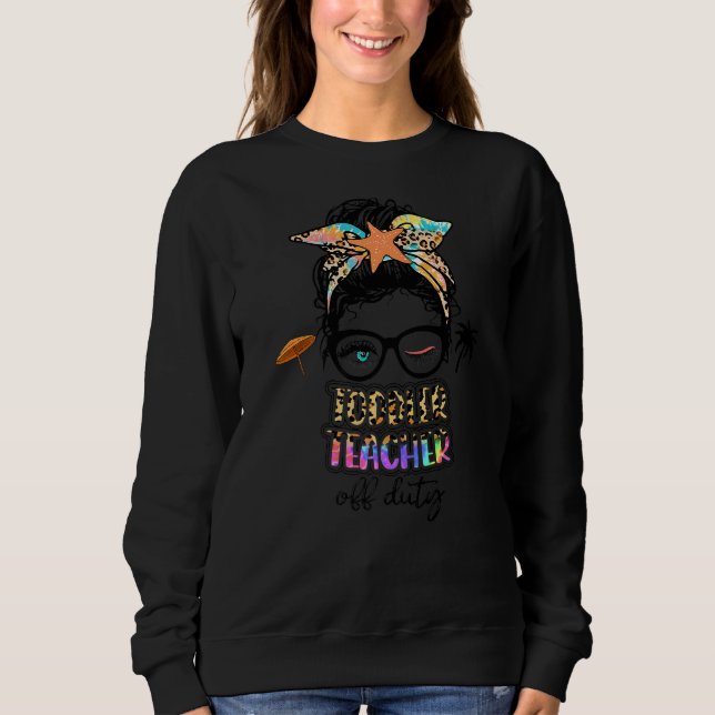 Sudadera Maestra Relax Spring Beach Off Duty Toddler Teache (Anverso)