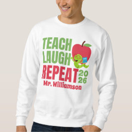 Sudadera Maestra Repetida De Teach Laugh