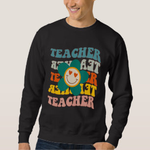 Sudadera Maestra Retro Daisy Colorful Elemental School Te