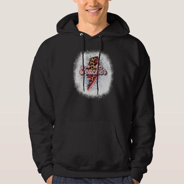 Sudadera Maestra Retro Lámpara Bleached Leopard Teac (Anverso)
