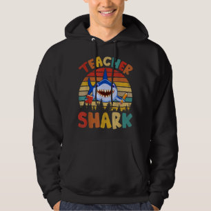 Sudadera Maestra retro vintage Tiburón maestro gracioso tib