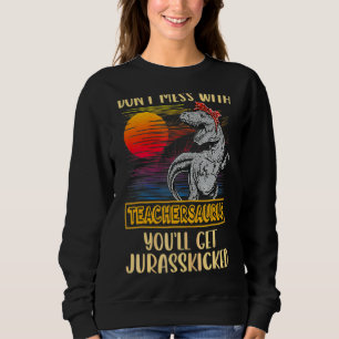 Sudadera Maestra Rex Dinosaurios Mami Saurus