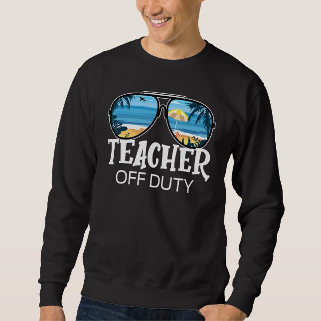 Sudadera Maestra Sin Servicio Gafas De Sol Palm Tree Beach  (Anverso)
