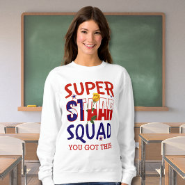 Sudadera Maestra Staar Texas Test Day Superstar Squad
