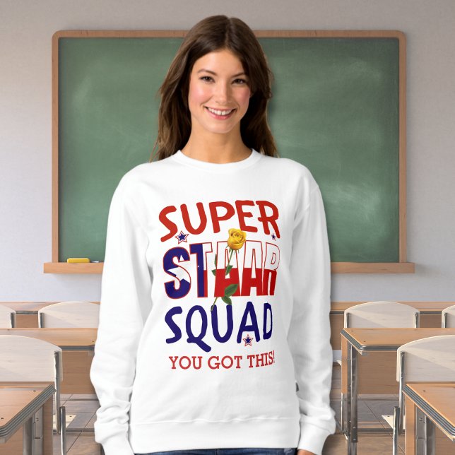 Sudadera Maestra Staar Texas Test Day Superstar Squad (Subido por el creador)