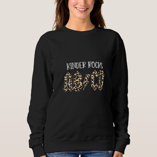 Sudadera Maestras del Rock Abcd Infantil Roca Leopa (Anverso)