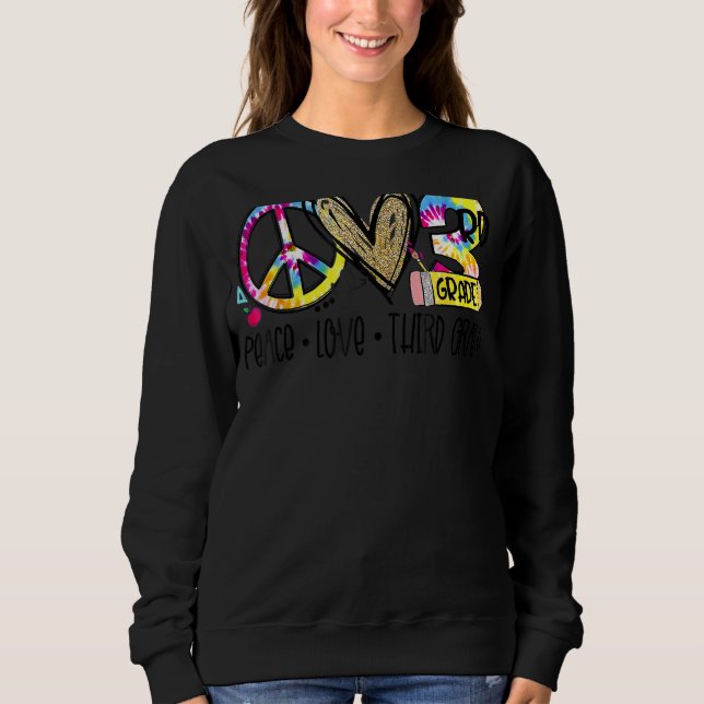 Sudadera Maestría de estudiantes de tercer grado de Tye Dye (Anverso)