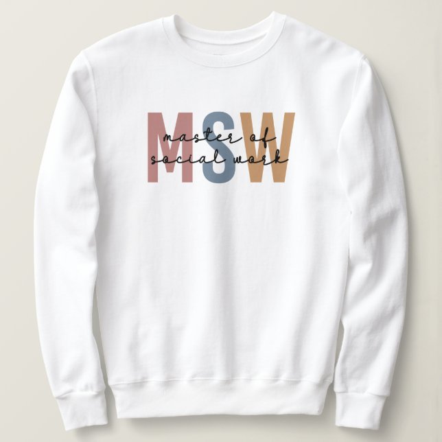 Sudadera Maestría en Obra Social Graduación Retro (Anverso del diseño)