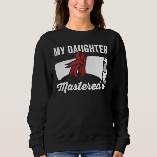 Sudadera Maestría en posgrado Graduación Maestría Mi Hija M