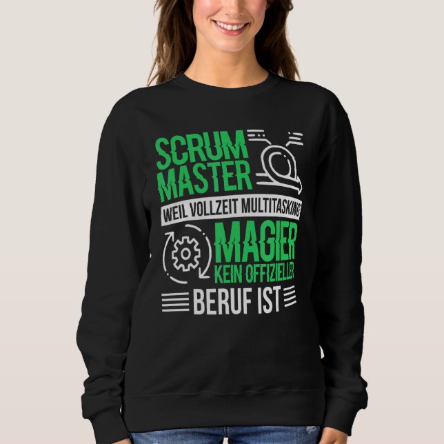 Sudadera Maestro Agile Scrum de los chefs de marionetas de  (Anverso)