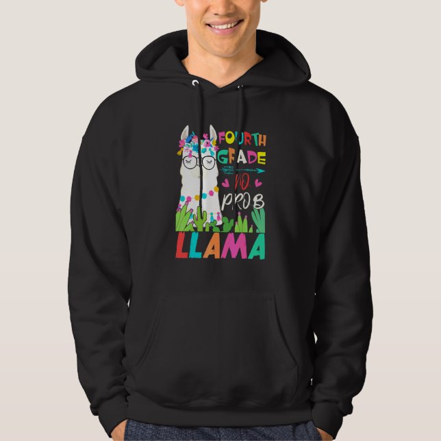 Sudadera Maestro de Cuarto Grado Estudiante De Regreso a la (Anverso)