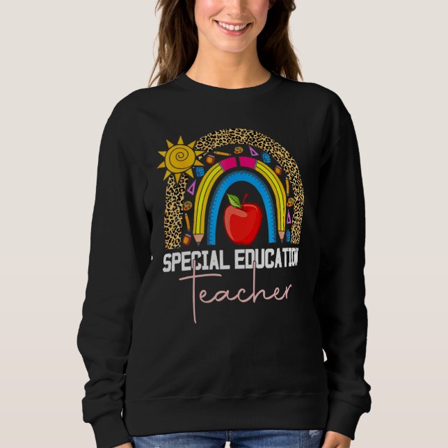 Sudadera Maestro de Educación Especial Sped Ed SPED Leopard (Anverso)