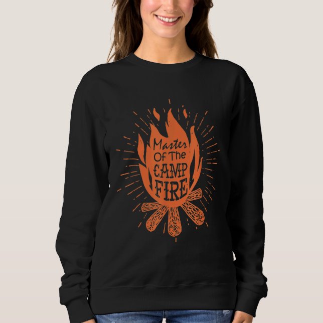 Sudadera Maestro de la fogata   Camping       (Anverso)