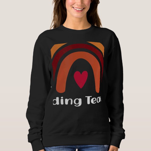 Sudadera Maestro de Lectura Boho Arcoíris Regreso a la Escu (Anverso)