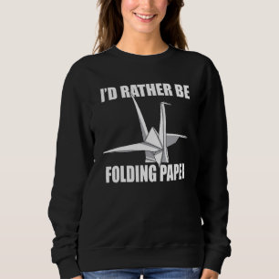 Sudadera Maestro de Origami Grullas Plegado de Papel Humo
