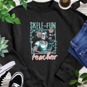 Sudadera Maestro de Primaria Esqueleto Espeluznante