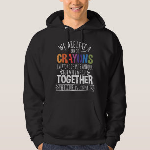 Sudadera Maestro De Regreso A La Escuela Somos Como Una Caj